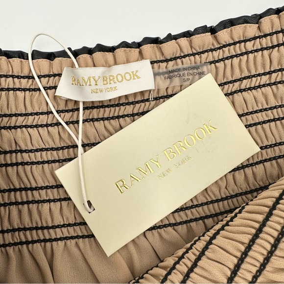 Ramy Brook Cori Skirt Black Faux Leather - Picture 8 of 11